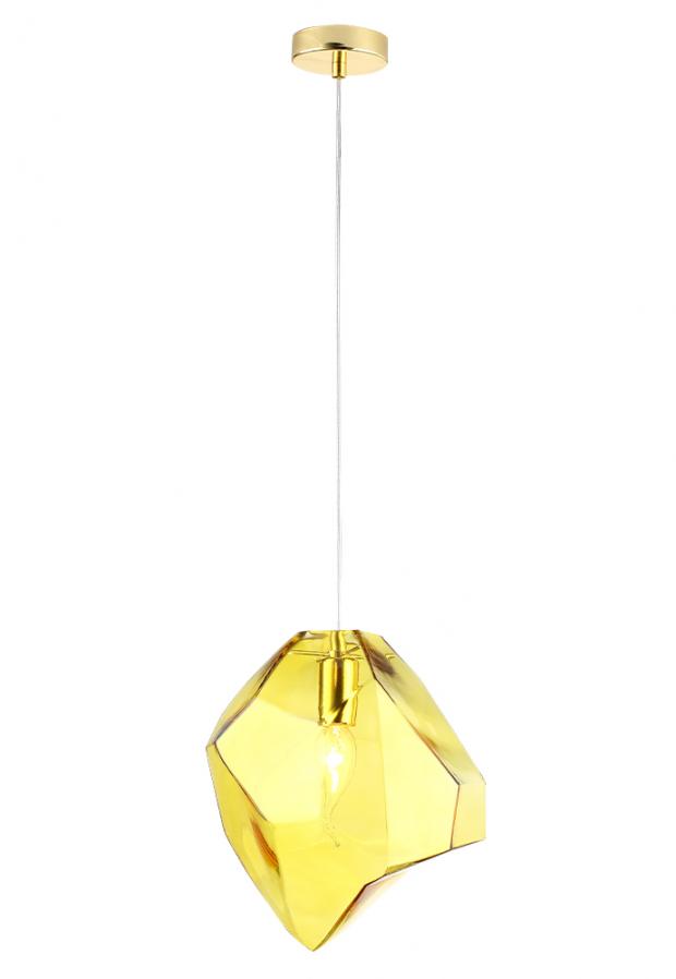 Светильник подвесной Crystal Lux NUESTRO SP1 GOLD/AMBER NUESTRO SP1 GOLD/AMBER