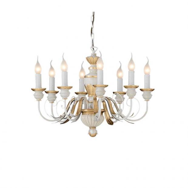 Люстра Ideal Lux FIRENZE SP8 BIANCO ANTICO 012872 FIRENZE SP8 BIANCO ANTICO