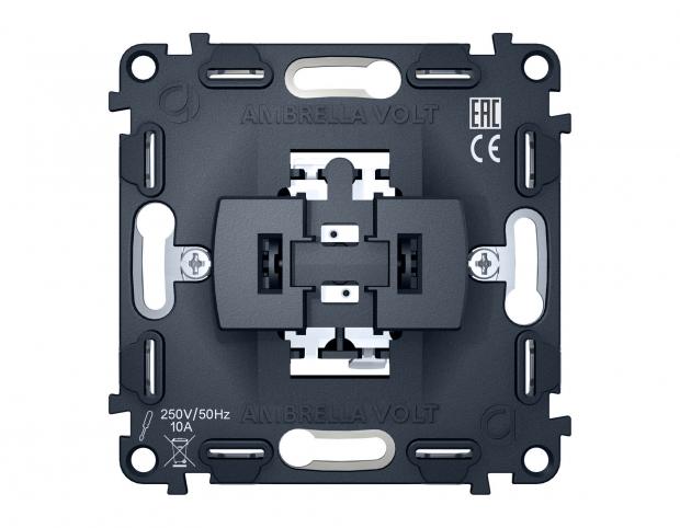 Механизм 1-клавишного проходного выключателя 10A-250V QUANT Ambrella Volt VM105 VM105