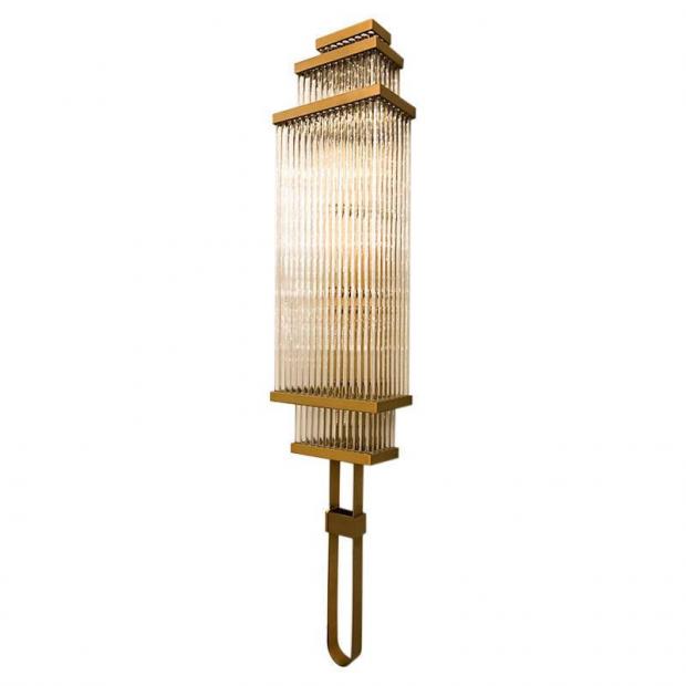 L Arte Luce Luxury Malforto L91123.86 бра brushed brass L91123.86